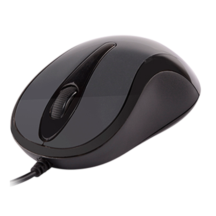 Мышь проводная A4Tech N-350 / Glossy Grey