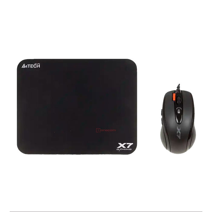Комплект игровой (мышь проводная с ковриком) A4Tech X-7120 Gaming / Black