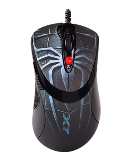 Мышь игровая проводная A4Tech XL-747H Blue Spider / Black