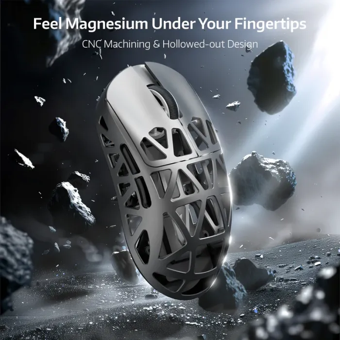 Мышь игровая беспроводная Attack Shark R2 Magnesium Alloy PAW3950 / Grey