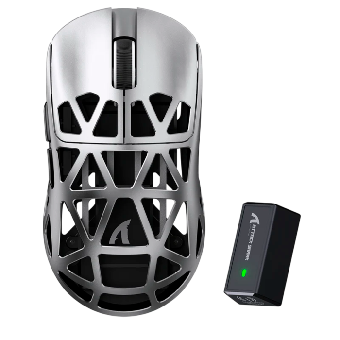 Мышь игровая беспроводная Attack Shark R2 Magnesium Alloy PAW3950 / Grey