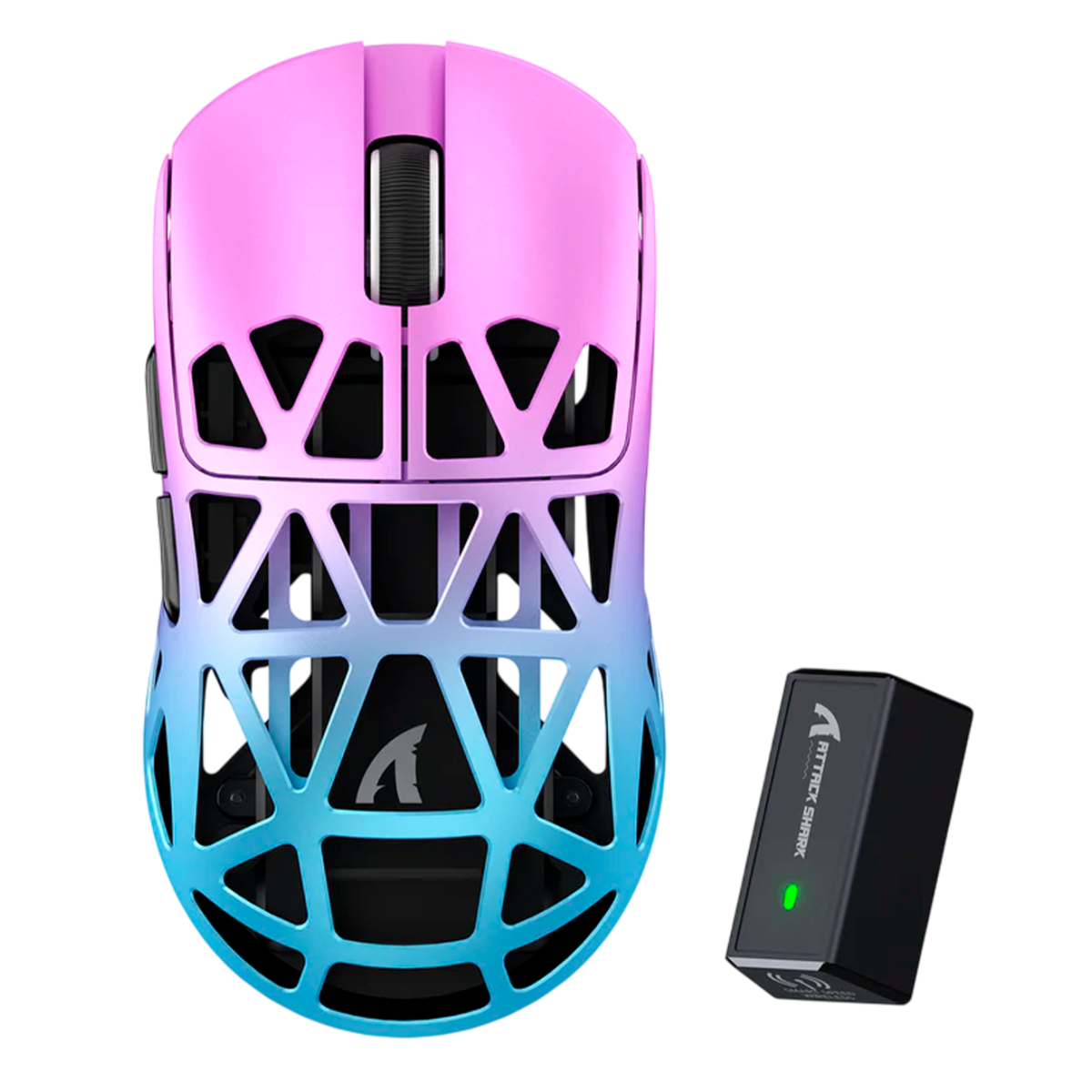 Мышь игровая беспроводная Attack Shark R2 Magnesium Alloy PAW3950 / Purple
