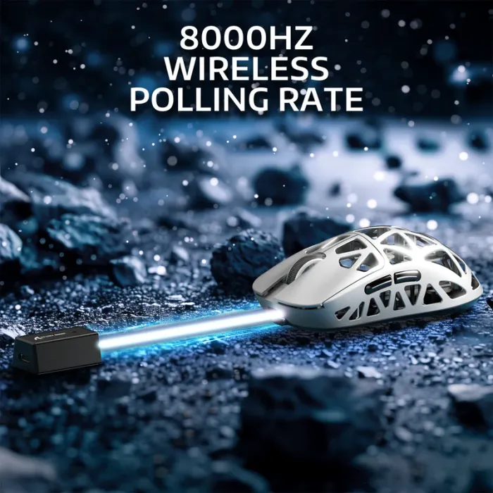 Мышь игровая беспроводная Attack Shark R2 Magnesium Alloy PAW3950 / White