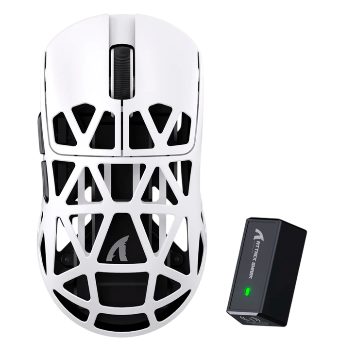 Мышь игровая беспроводная Attack Shark R2 Magnesium Alloy PAW3950 / White