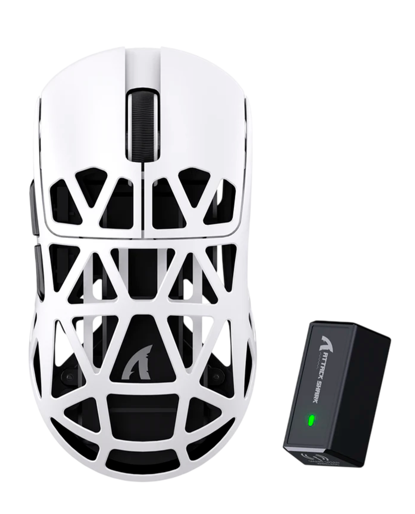 Мышь игровая беспроводная Attack Shark R2 Magnesium Alloy PAW3950 / White