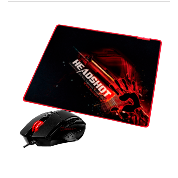 Комплект игровой (мышь проводная с ковриком) Bloody V7M71 Gaming / Black