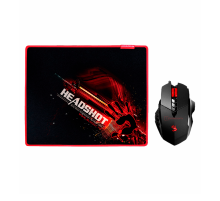 Комплект игровой (мышь проводная с ковриком) Bloody V7M71 Gaming / Black