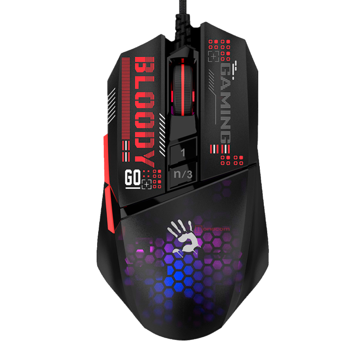 Мышь игровая проводная Bloody W60MAX Mini Honeycomb Gaming RGB / Black
