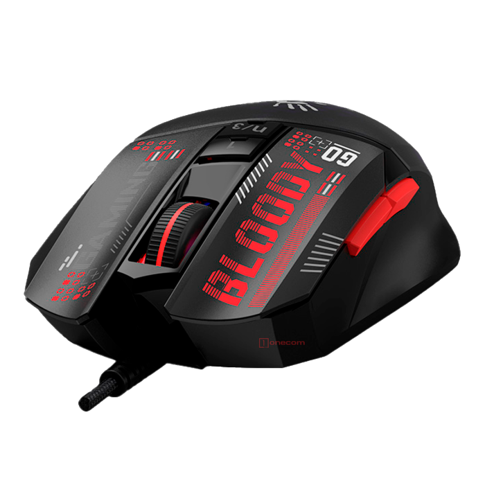 Мышь игровая проводная Bloody W60MAX Mini Honeycomb Gaming RGB / Black
