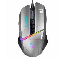 Мышь игровая проводная Bloody W60MAX Gaming RGB / Gun Grey