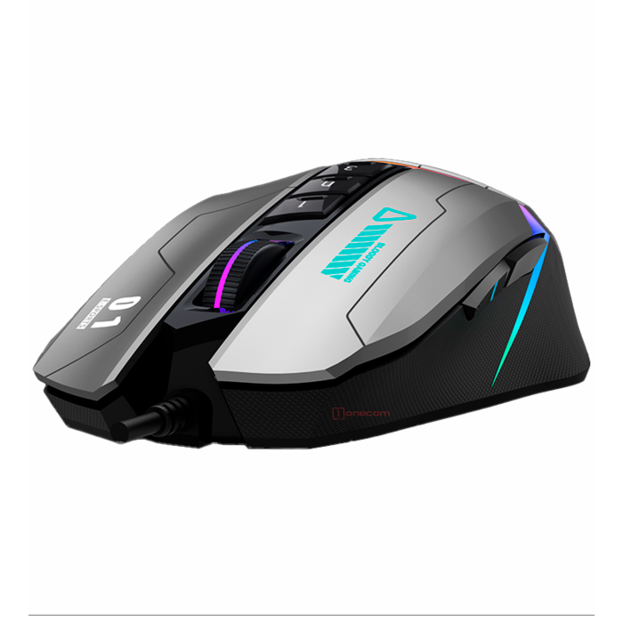 Мышь игровая проводная Bloody W60MAX Gaming RGB / Gun Grey