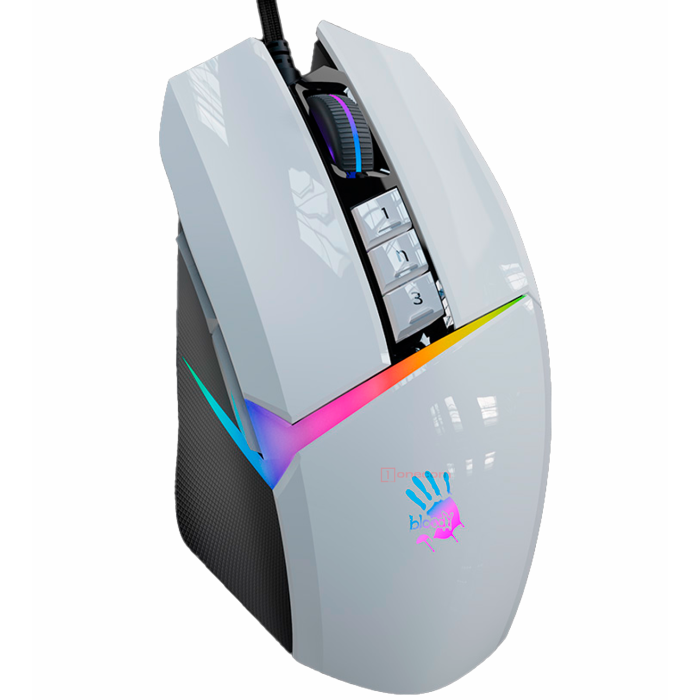 Мышь игровая проводная Bloody W60MAX Gaming RGB / Panda White