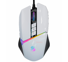 Мышь игровая проводная Bloody W60MAX Gaming RGB / Panda White