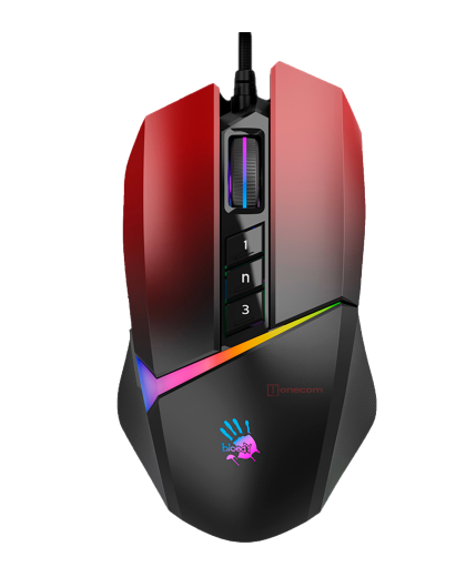 Мышь игровая проводная Bloody W60MAX Gaming RGB / Gradient Red