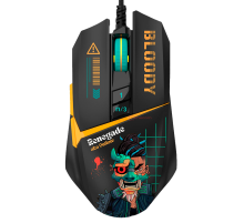 Мышь игровая проводная Bloody W63MAX Renegade Midnight Gaming / Black