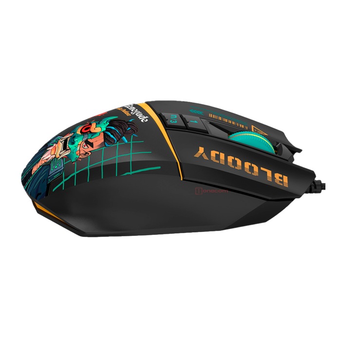 Мышь игровая проводная Bloody W63MAX Renegade Midnight Gaming / Black