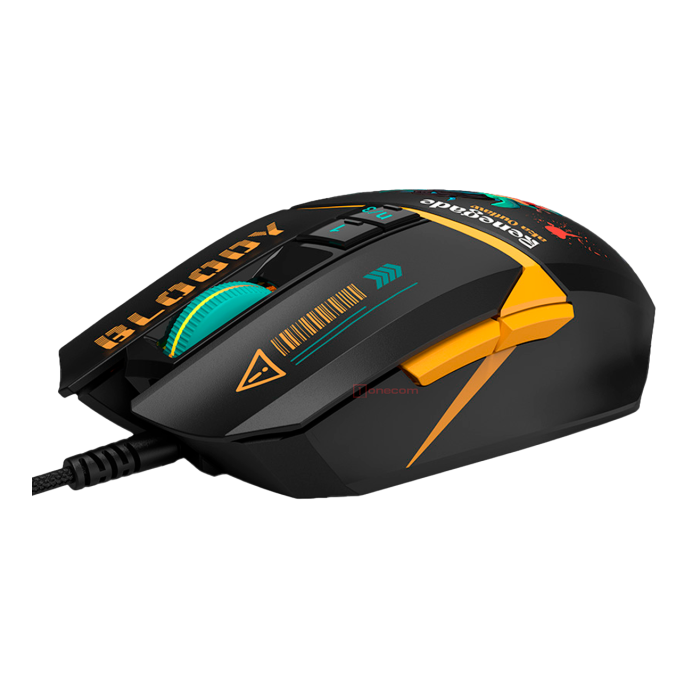 Мышь игровая проводная Bloody W63MAX Renegade Midnight Gaming / Black