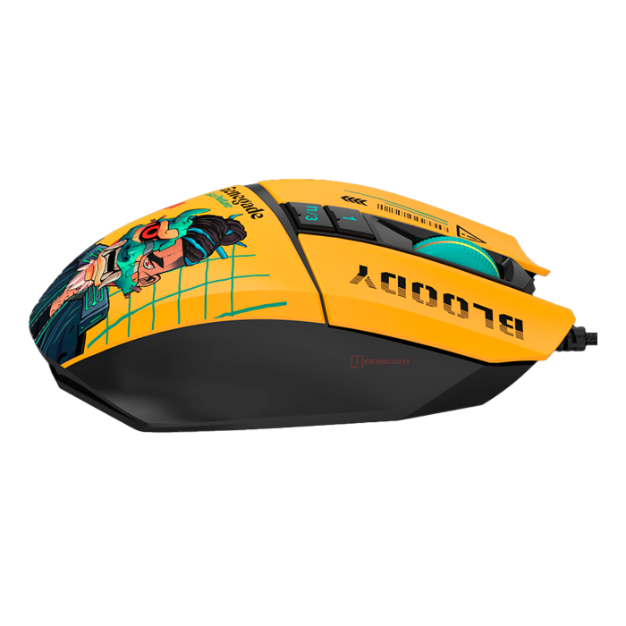Мышь игровая проводная Bloody W63MAX Renegade Sunset Gaming / Yellow