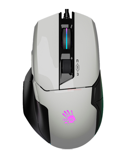 Мышь игровая проводная Bloody W70MAX Gaming RGB / Panda White