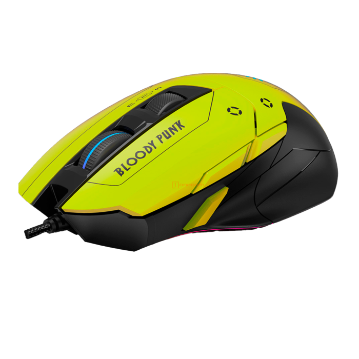 Мышь игровая проводная Bloody W70MAX Gaming RGB / Punk Yellow