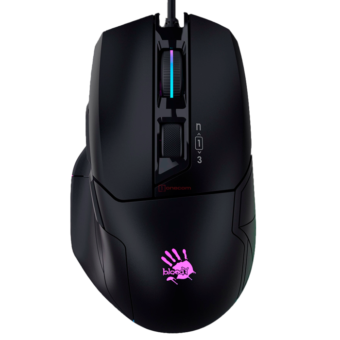 Мышь игровая проводная Bloody W70MAX Gaming RGB / Stone Black
