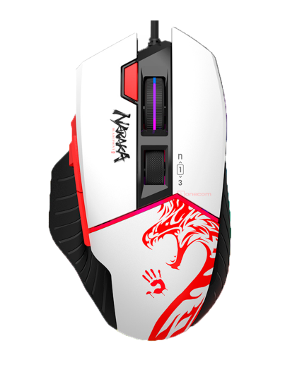 Мышь игровая проводная Bloody W95MAX Naraka Gaming RGB / White