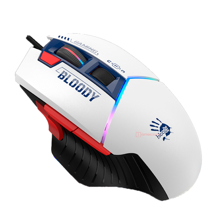 Мышь игровая проводная Bloody W95MAX Sports Navy Gaming RGB / White