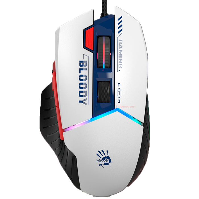 Мышь игровая проводная Bloody W95MAX Sports Navy Gaming RGB / White