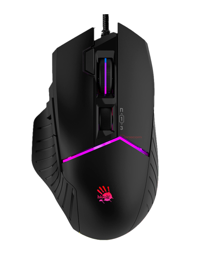 Мышь игровая проводная Bloody W90 Pro Gaming RGB / Stone Black