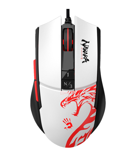 Мышь игровая проводная Bloody L65MAX Naraka Gaming RGB / White