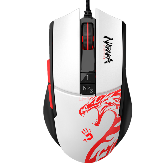 Мышь игровая проводная Bloody L65MAX Naraka Gaming RGB / White