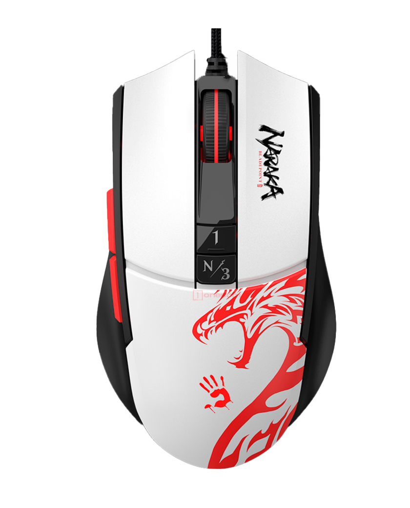 Мышь игровая проводная Bloody L65MAX Naraka Gaming RGB / White