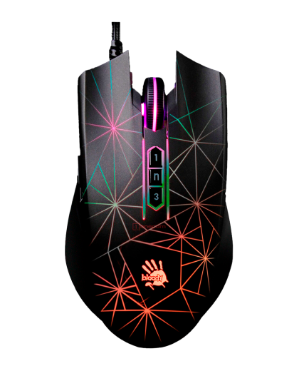 Мышь игровая проводная Bloody P81S Curve Gaming RGB / Black