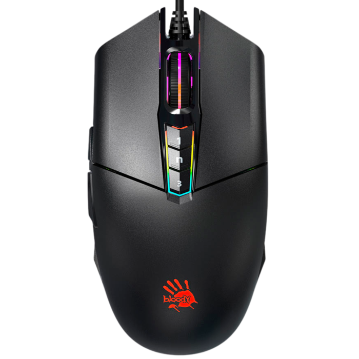 Мышь игровая проводная Bloody P91S Gaming RGB / Black