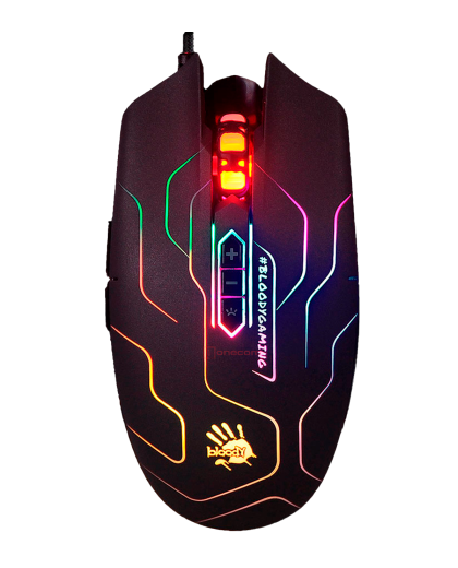Мышь игровая проводная Bloody Q80 Maze Gaming / Black