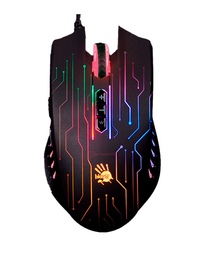 Мышь игровая проводная Bloody Q81 Circuit Gaming / Black