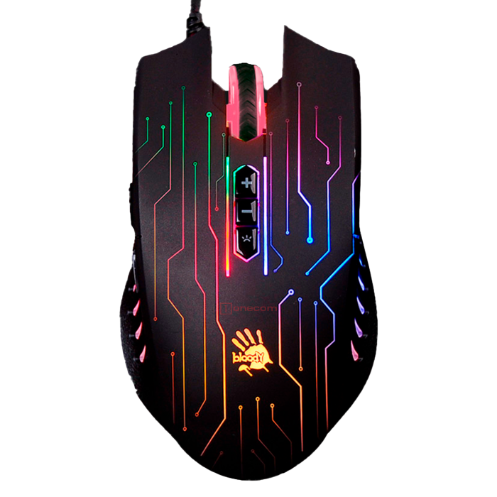 Мышь игровая проводная Bloody Q81 Circuit Gaming / Black