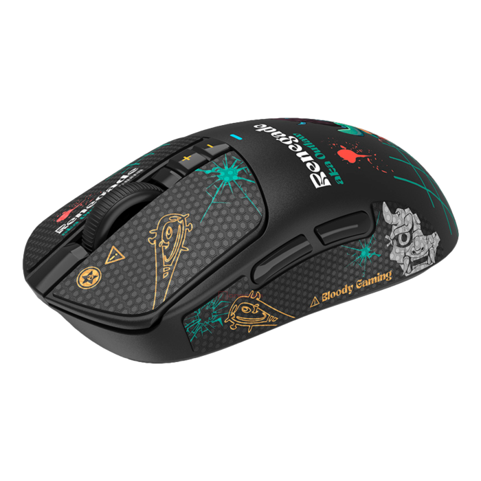 Мышь игровая беспроводная Bloody R72 Ultra Duo Renegade Midnight Gaming / Black