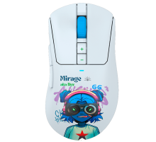 Мышь игровая беспроводная Bloody R73 Pro Nyx Mirage Gaming / White