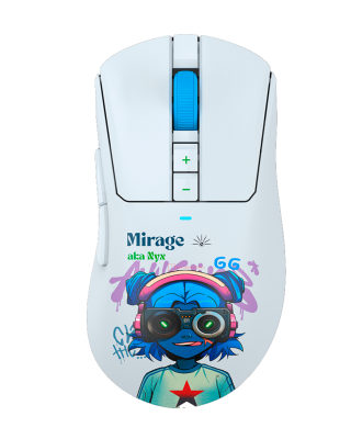 Мышь игровая беспроводная Bloody R73 Pro Nyx Mirage Gaming / White