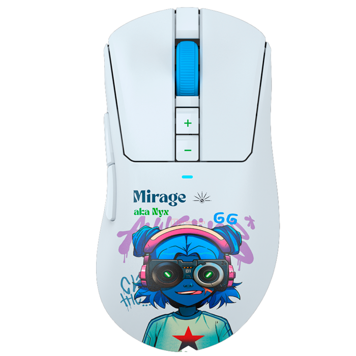 Мышь игровая беспроводная Bloody R73 Pro Nyx Mirage Gaming / White