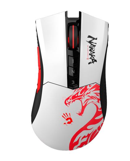 Мышь игровая беспроводная Bloody R90 Naraka Gaming / White