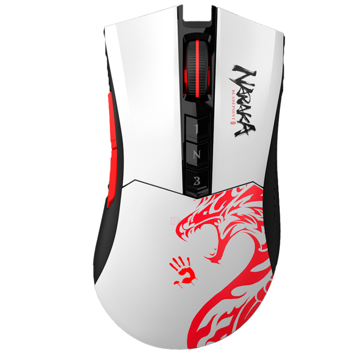 Мышь игровая беспроводная Bloody R90 Naraka Gaming / White