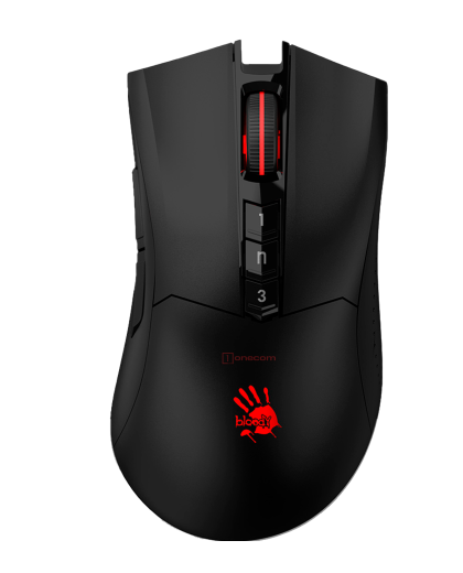 Мышь игровая беспроводная Bloody R90 Plus Gaming / Stone Black