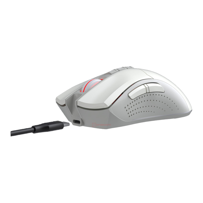 Мышь игровая беспроводная Bloody R90 Plus Gaming / Grayish White
