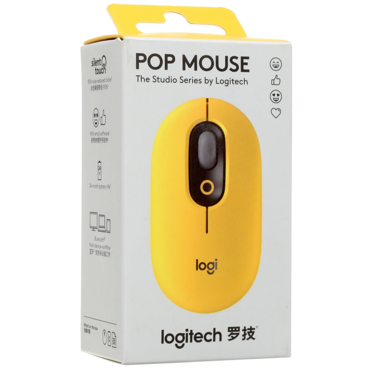 Мышь беспроводная Logitech POP Silent Wireless / Yellow