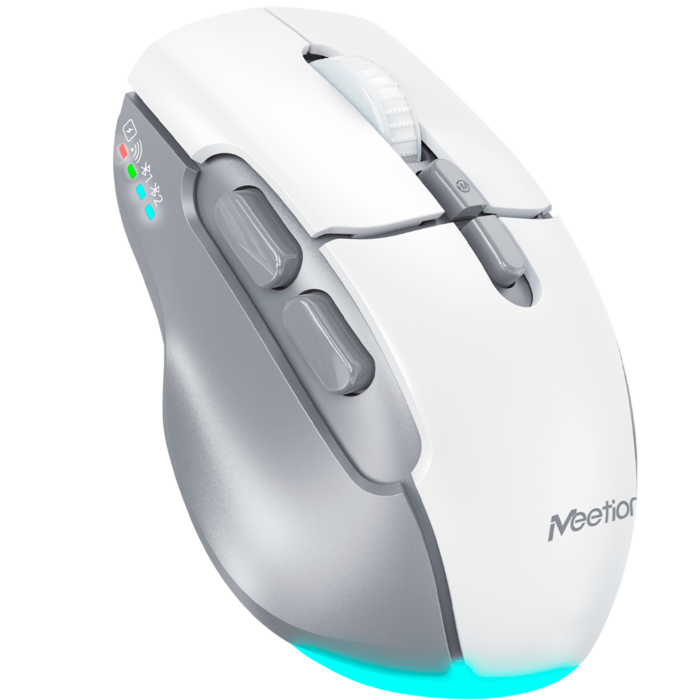 Мышь беспроводная Meetion BTM001 / White+Gray