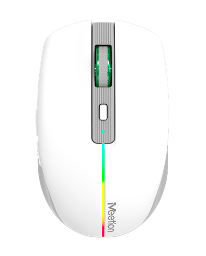 Мышь беспроводная Meetion BTM002 / White+Grey