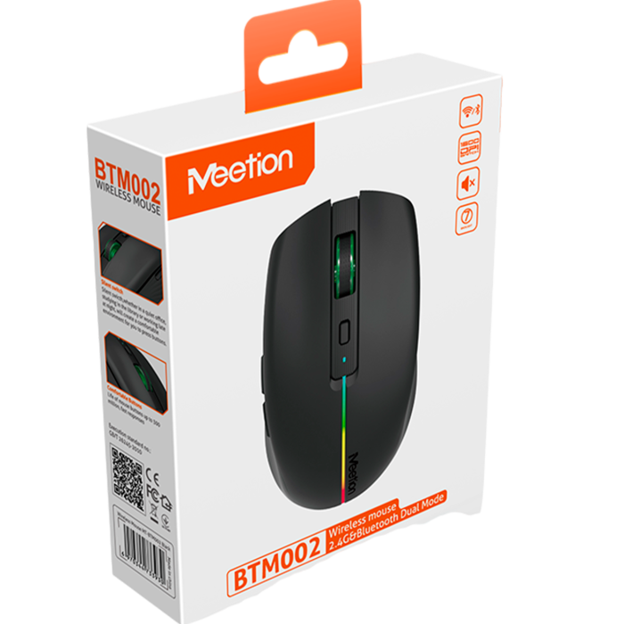 Мышь беспроводная Meetion BTM002 / Black