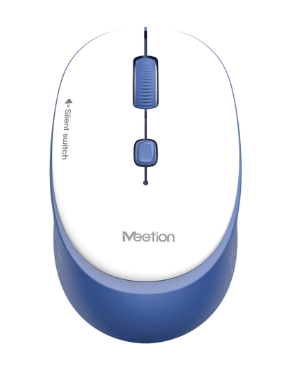 Мышь беспроводная Meetion R571 / White+Blue
